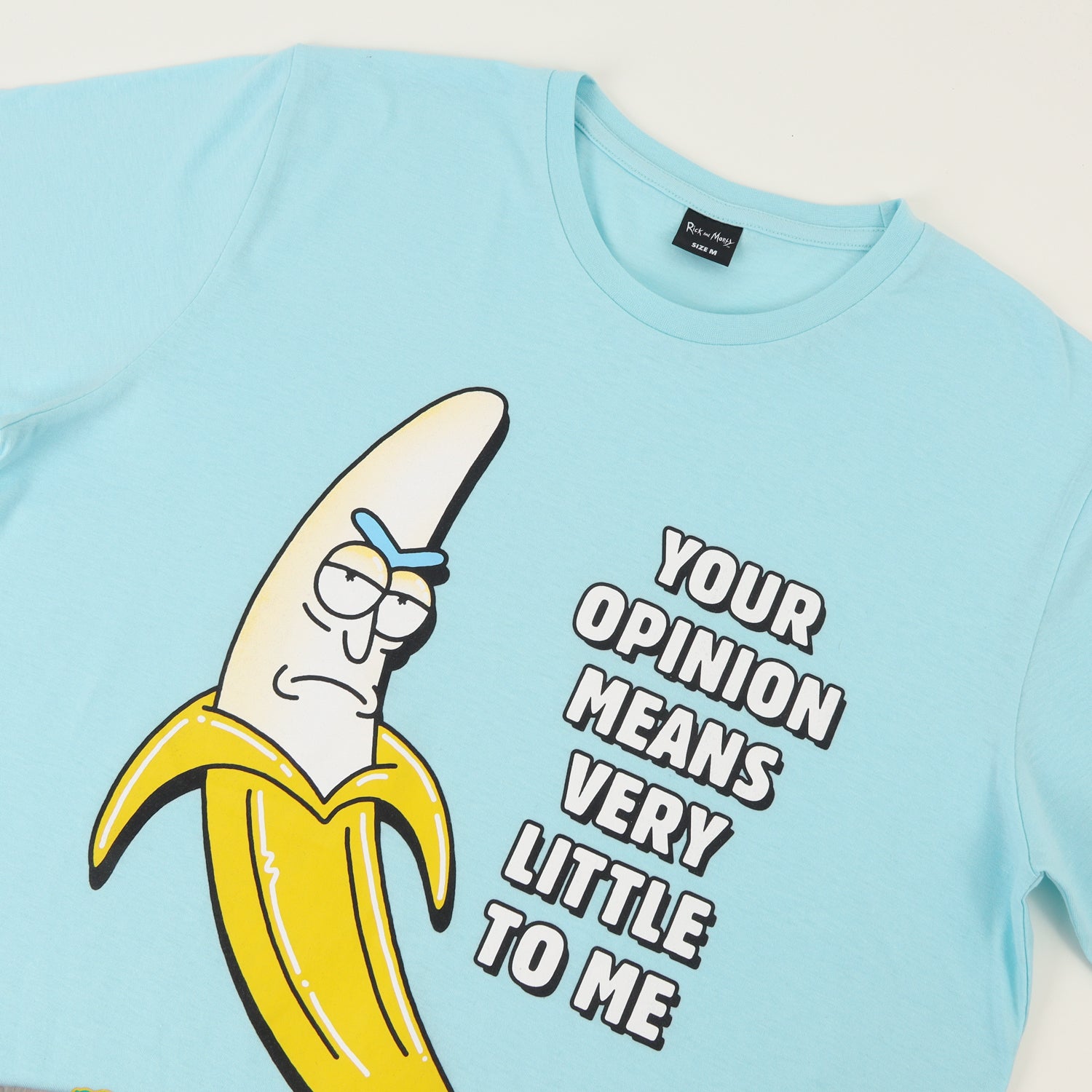 Pijama Manga Corta Hombre Celeste Banana Rick and Morty