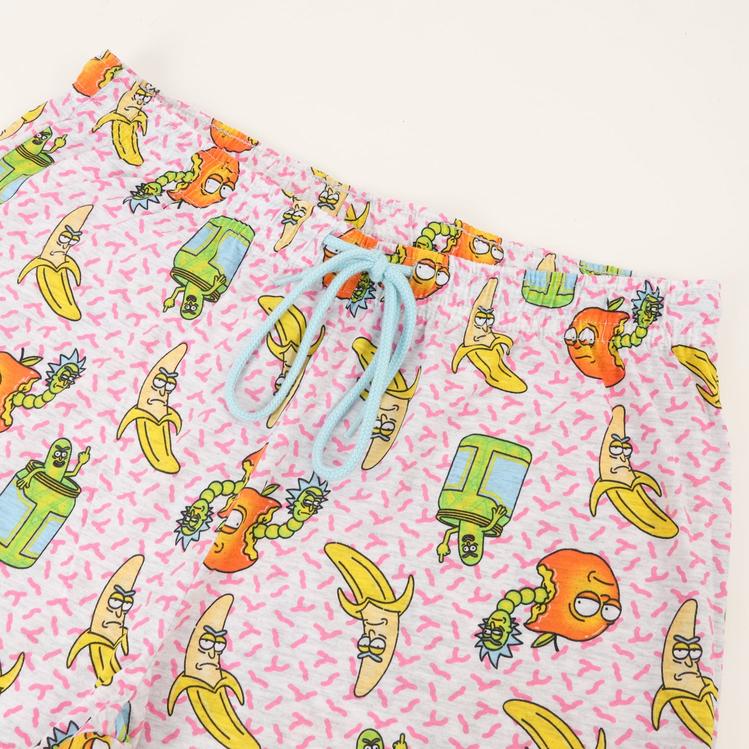 Pijama Manga Corta Hombre Celeste Banana Rick and Morty