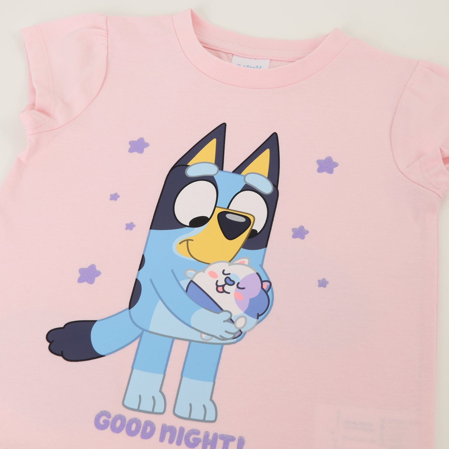 Pijama Manga Corta Niña Rosado Good Night Bluey