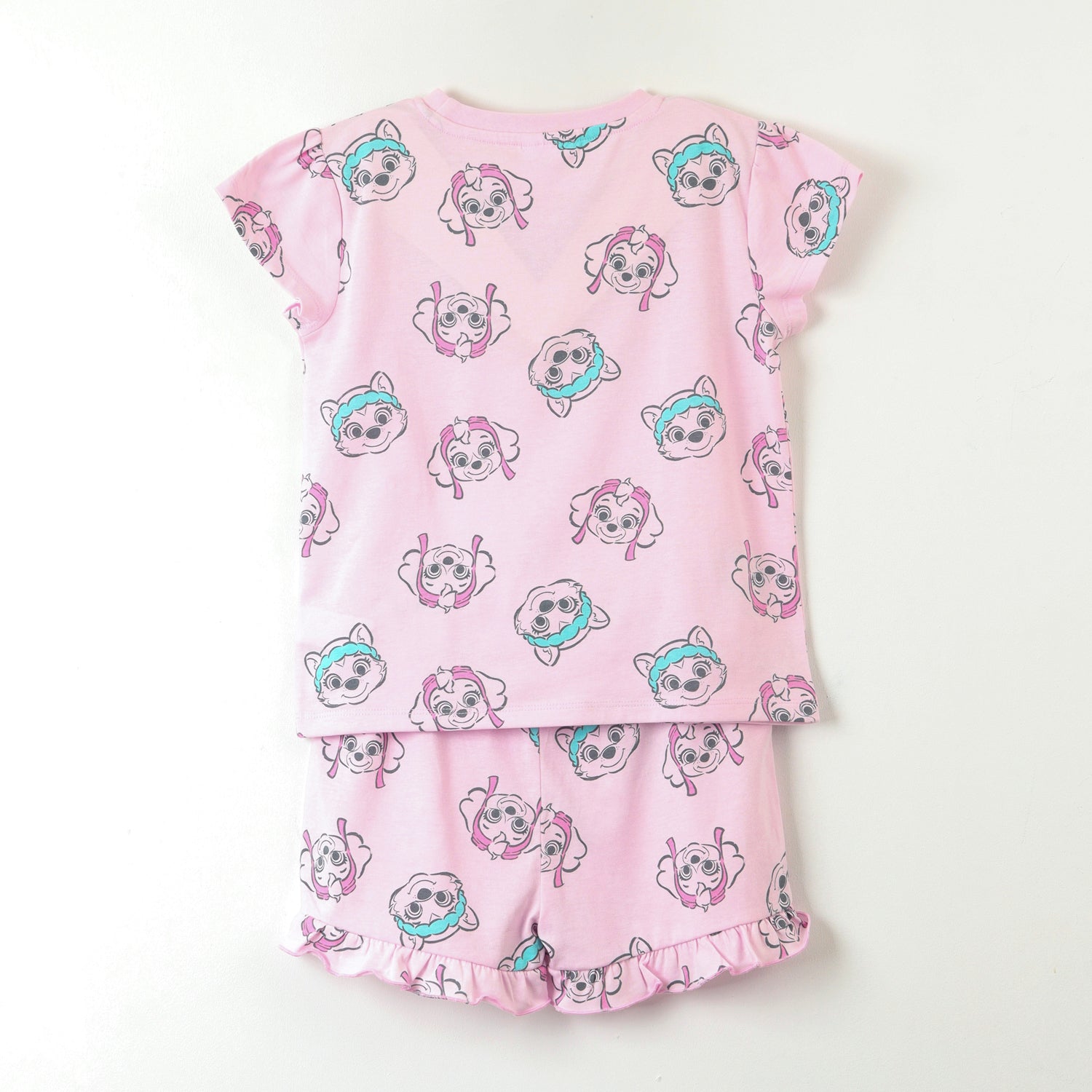 Pijama Corto Niña Rosado Full Print Skye Everest Paw Patrol
