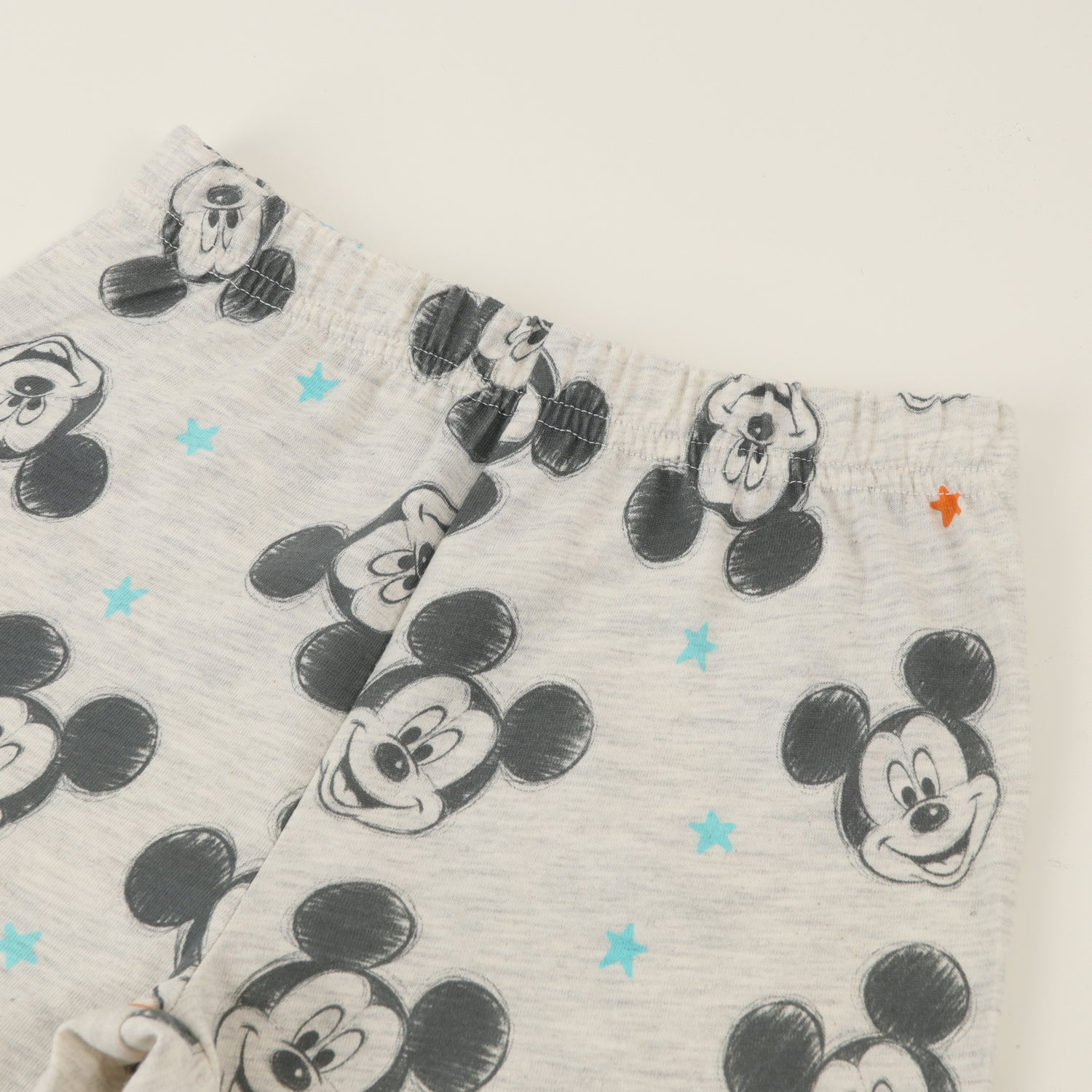 Pijama Manga Corta Niño Gris Estrellas Mickey Disney
