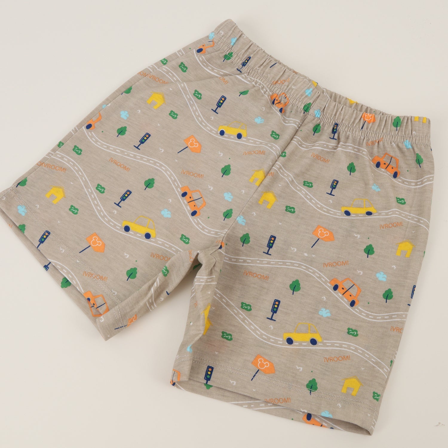 Pijama Manga Corta Niño Beige Go Mickey Disney