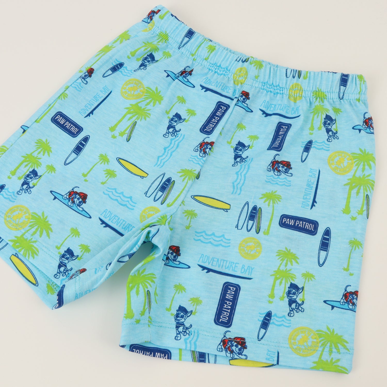 Pijama Manga Corta Niño Amarillo Surf Waves Paw Patrol