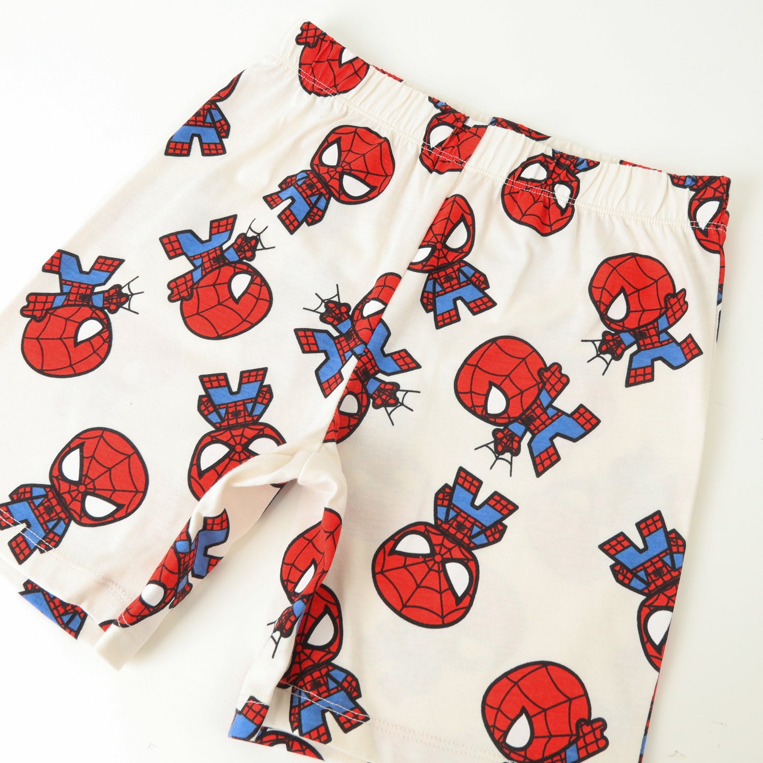 Pijama Manga Corta Niño Blanco Full Print Spiderman Marvel