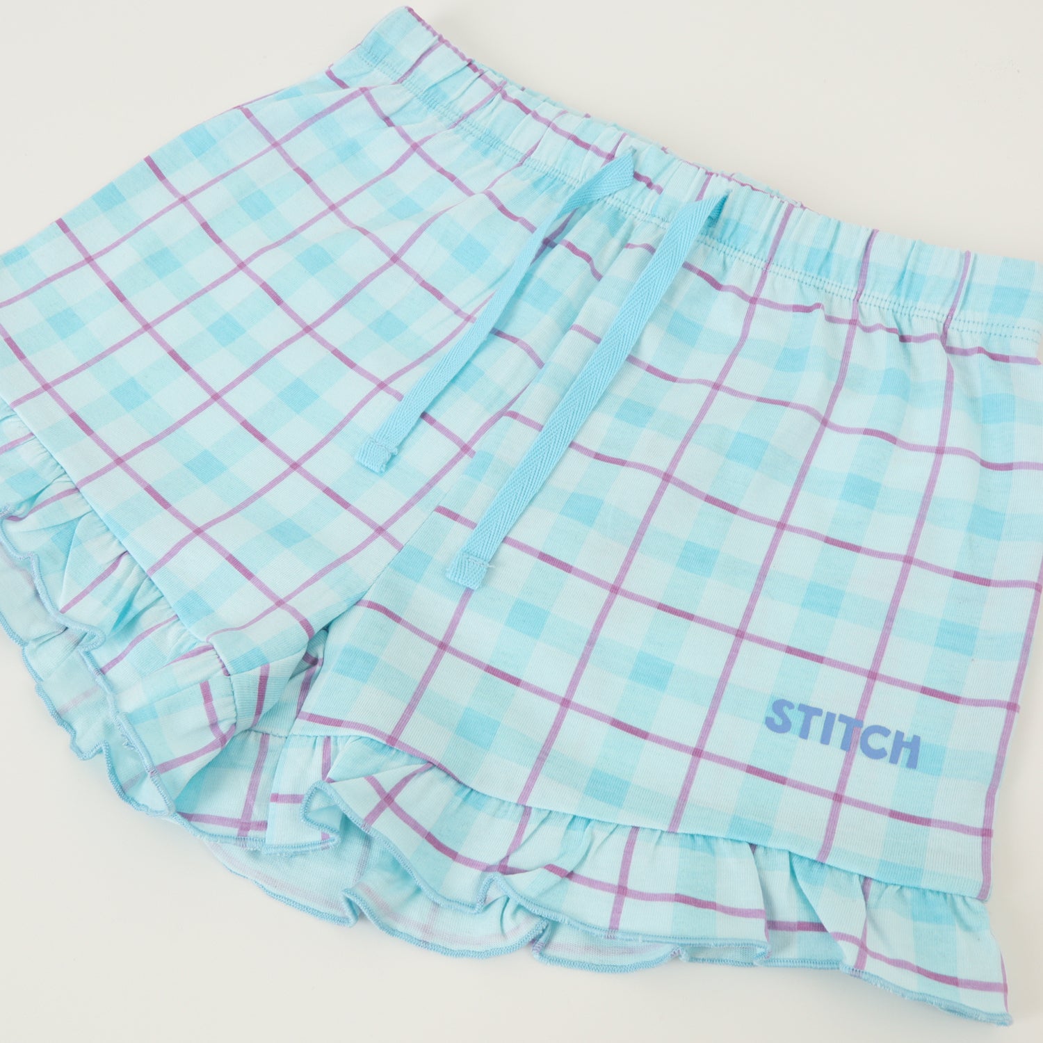 Pijama Manga Corta Niña Celeste Lilo & Stitch Disney