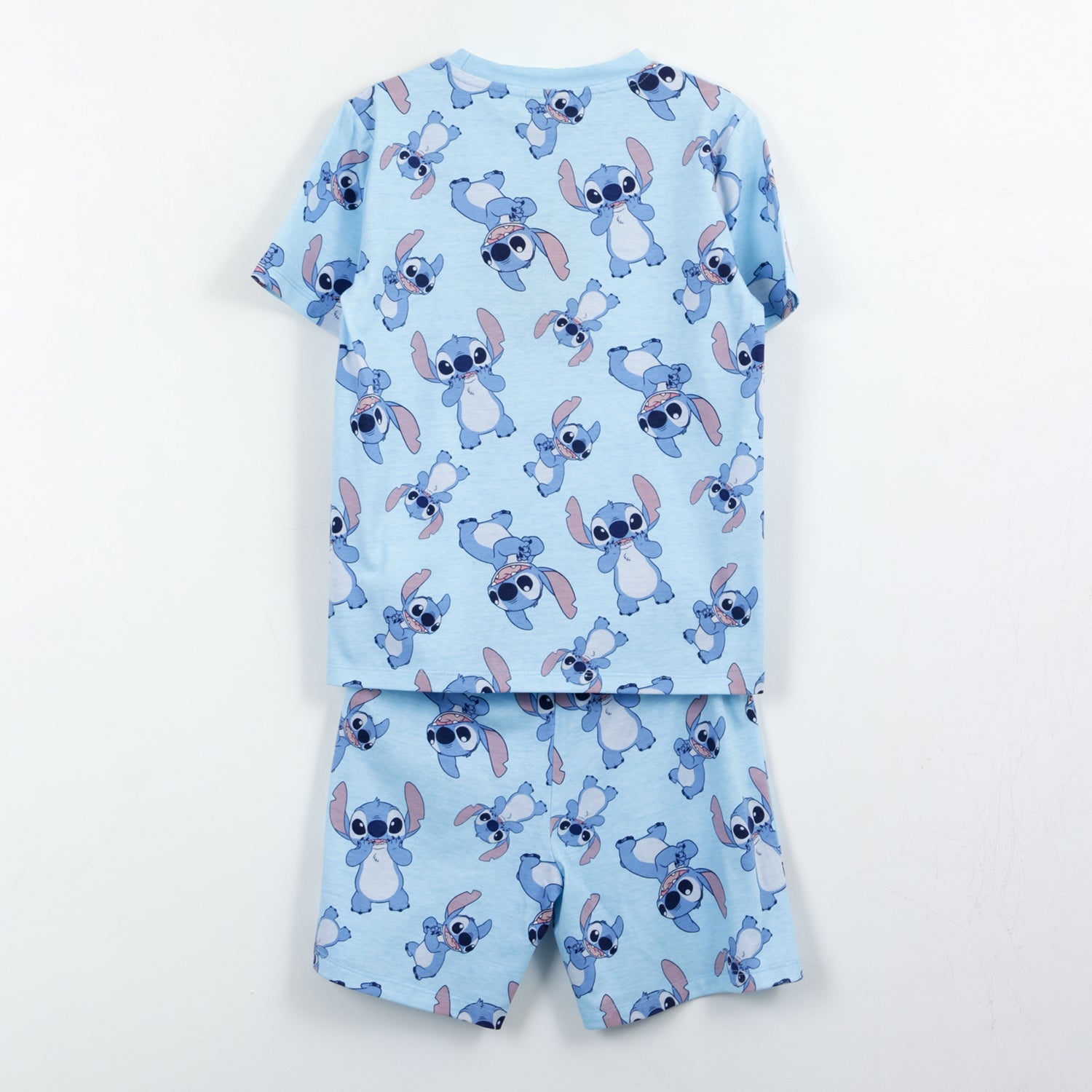 Pijama Manga Corta Niño Celeste Print Lilo & Stitch Disney