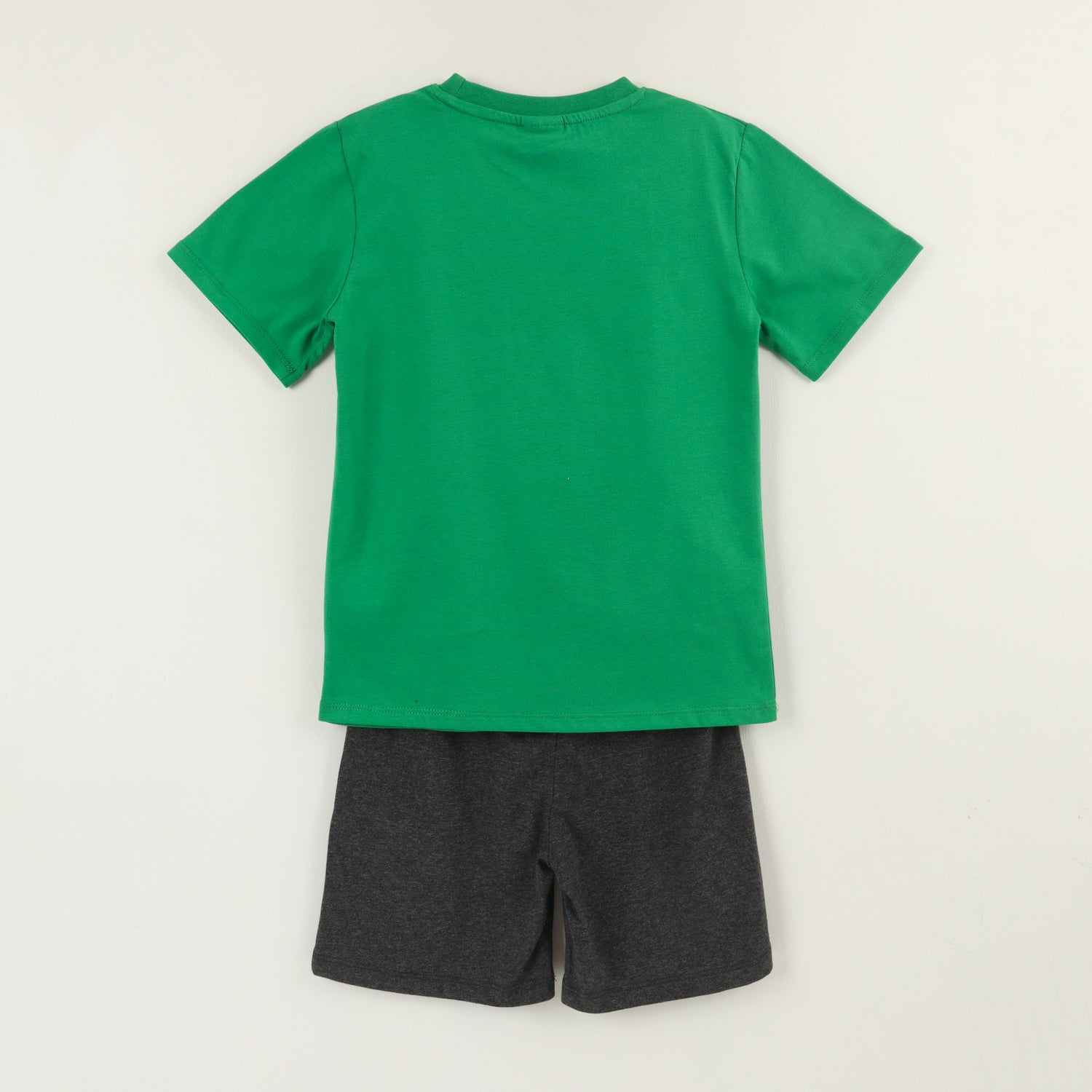 Pijama Manga Corta Niño Verde TNT Minecraft