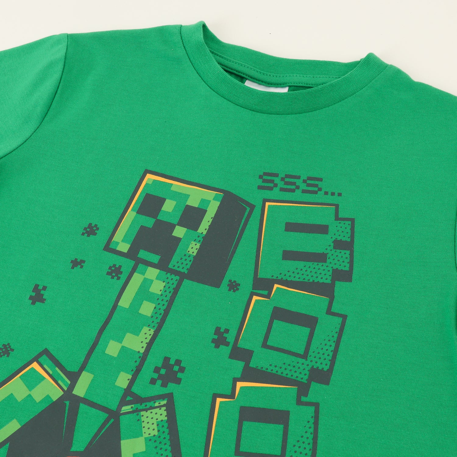 Pijama Manga Corta Niño Verde TNT Minecraft