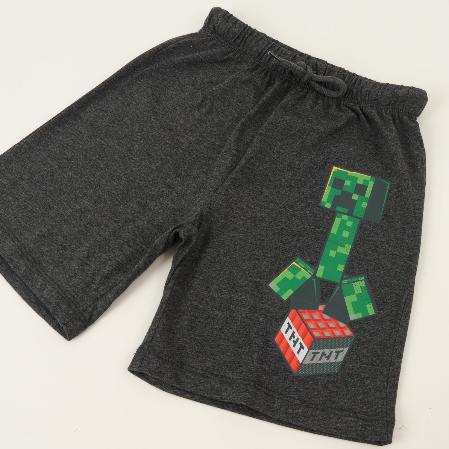 Pijama Manga Corta Niño Verde TNT Minecraft
