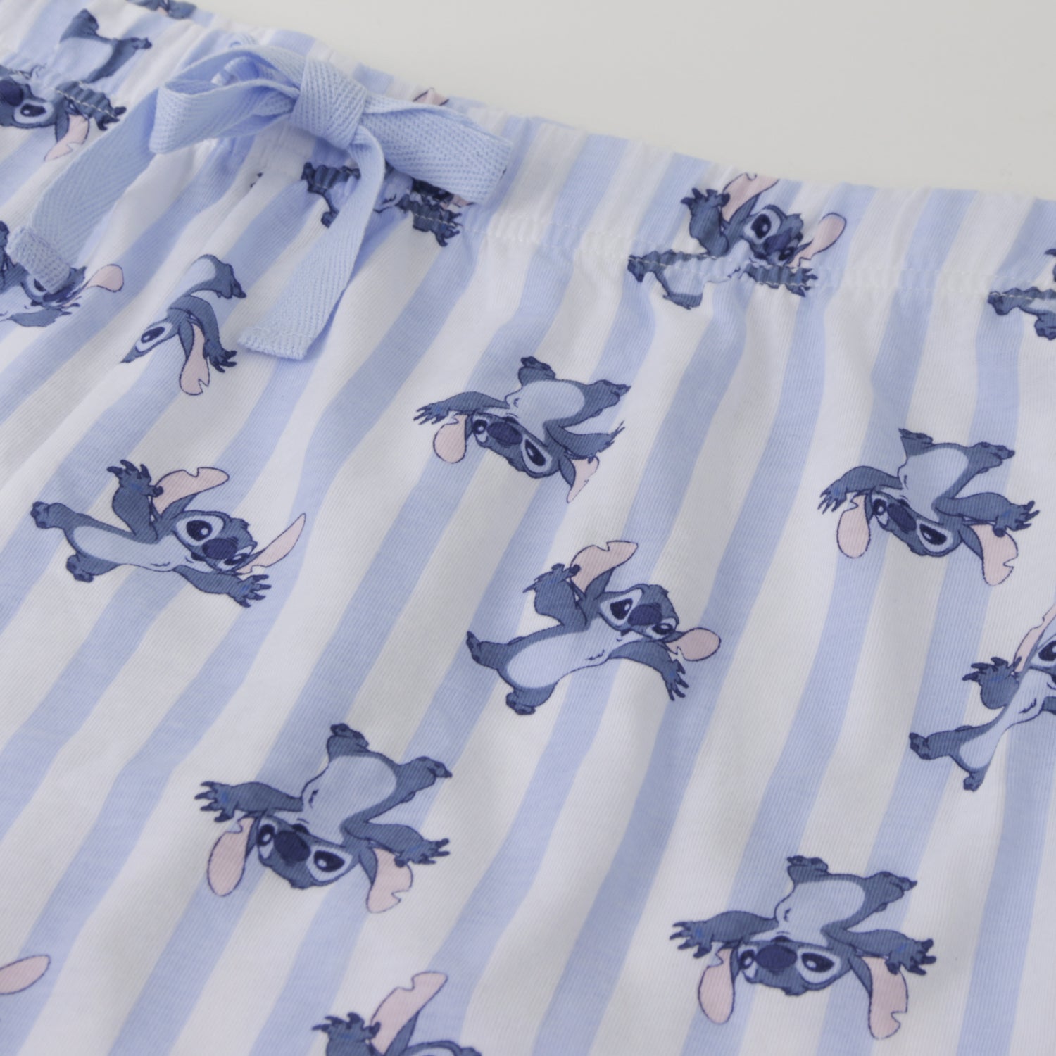 Pijama Manga Corta Mujer Celeste Flores Lilo & Stitch Disney
