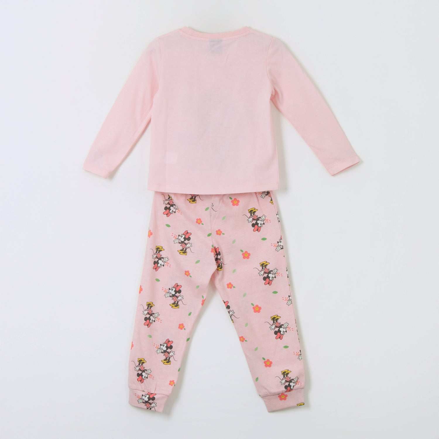 Pijama Manga Larga Niña Minnie Flores Rosado Disney - Pijamas Chile | The Brands Club cl