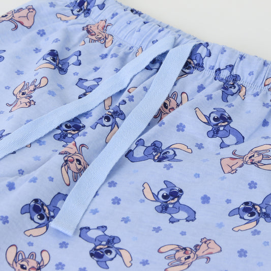 Pijama Manga Larga Niña Stitch & Angel Rosado Disney - Pijamas Chile | The Brands Club cl