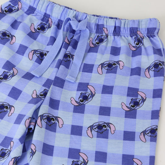 Pijama Manga Larga Niña Time To Chill Stitch Celeste Disney - Pijamas Chile | The Brands Club cl