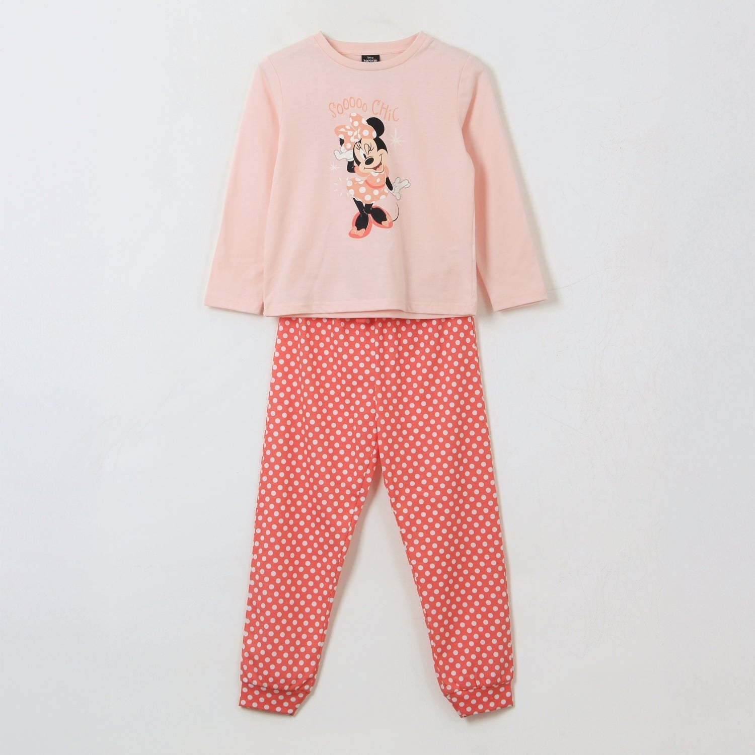 Pijama Manga Larga Niña Soooo Chic Minnie Rosado Disney - Pijamas Chile | The Brands Club cl