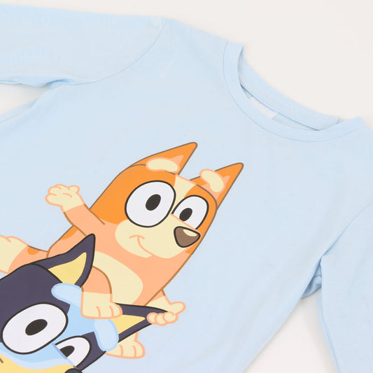 Pijama Manga Larga Niño Friends Celeste Bingo & Bluey - Pijamas Chile | The Brands Club cl