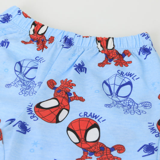 Pijama Manga Larga Niño Full Print Spidey Celeste Marvel - Pijamas Chile | The Brands Club cl