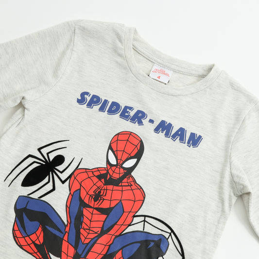 Pijama Manga Larga Niño Spiderman Print Gris Marvel - Pijamas Chile | The Brands Club cl