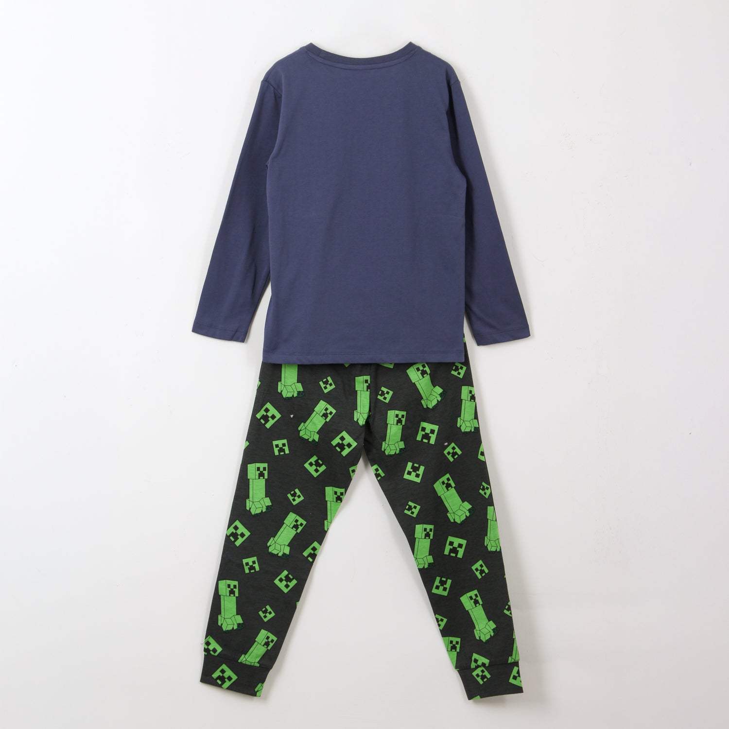 Pijama Manga Larga Niño TNT Creeper Azul Minecraft - Pijamas Chile | The Brands Club cl