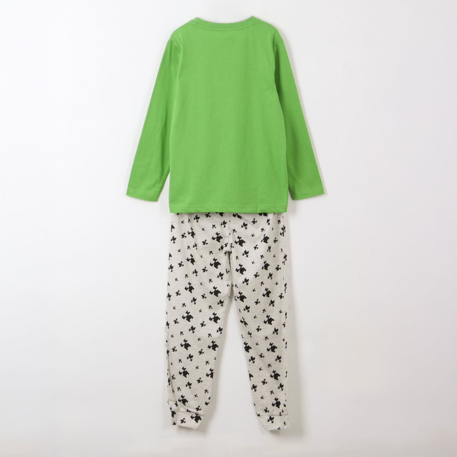 Pijama Manga Larga Niño Creepers Verde Minecraft - Pijamas Chile | The Brands Club cl