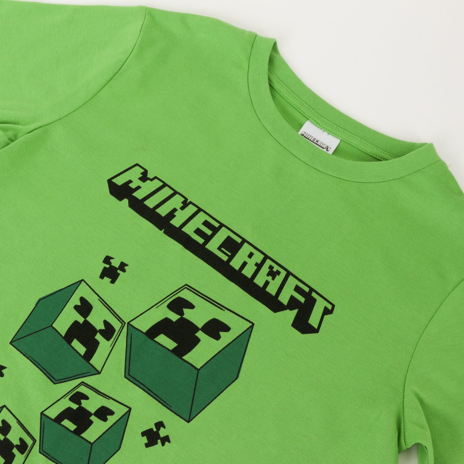 Pijama Manga Larga Niño Creepers Verde Minecraft - Pijamas Chile | The Brands Club cl