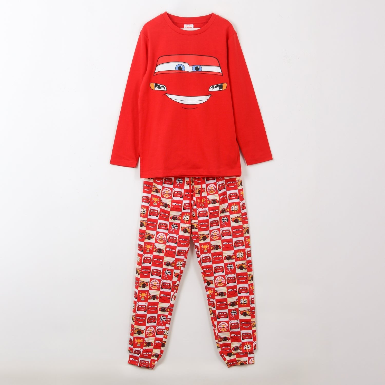 Pijama Manga Larga Niño Rayo McQueen Cars Rojo Disney - Pijamas Chile | The Brands Club cl