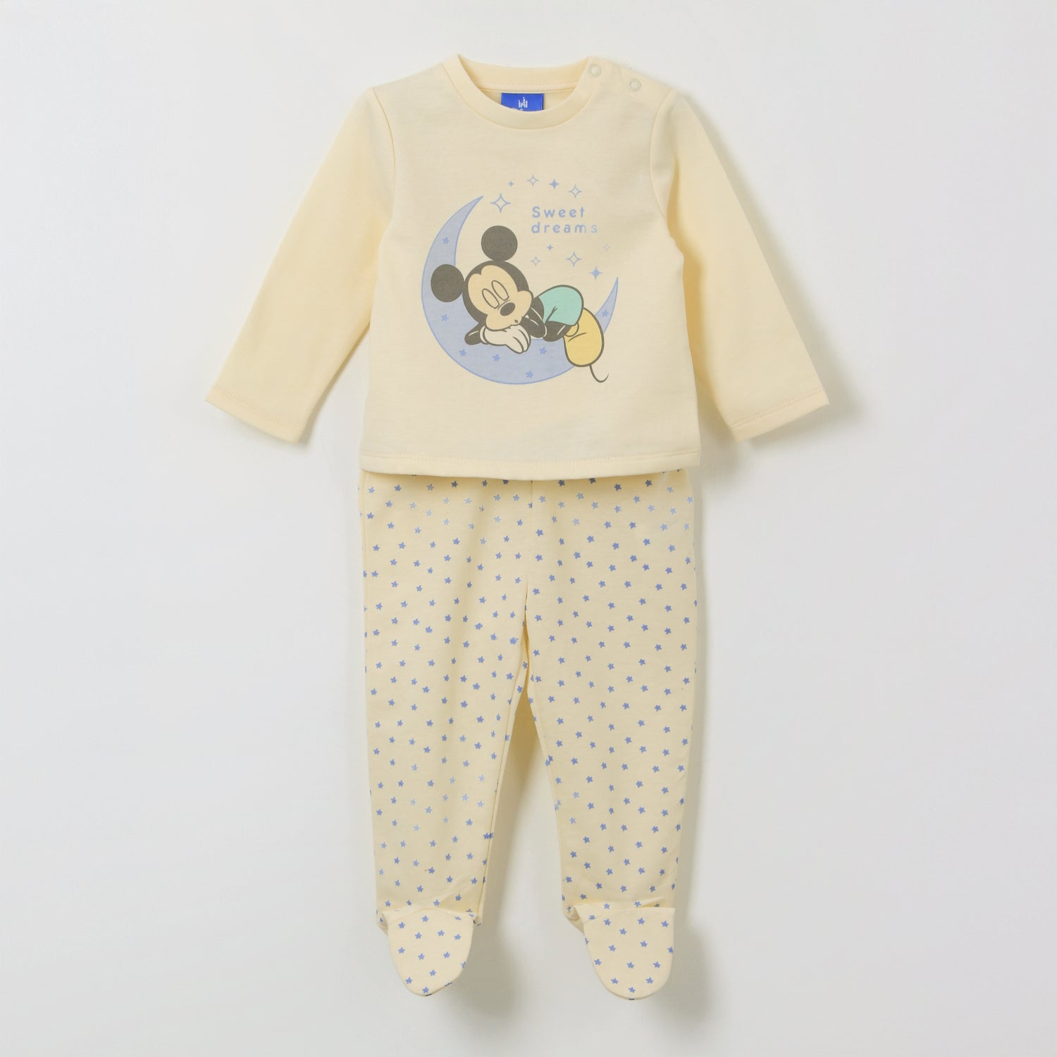 Pijama Manga Larga Niño Sweet Dreams Mickey Amarillo Disney - Pijamas Chile | The Brands Club cl