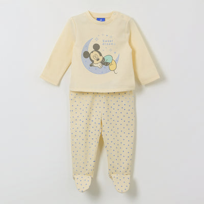 Pijama Manga Larga Niño Sweet Dreams Mickey Amarillo Disney