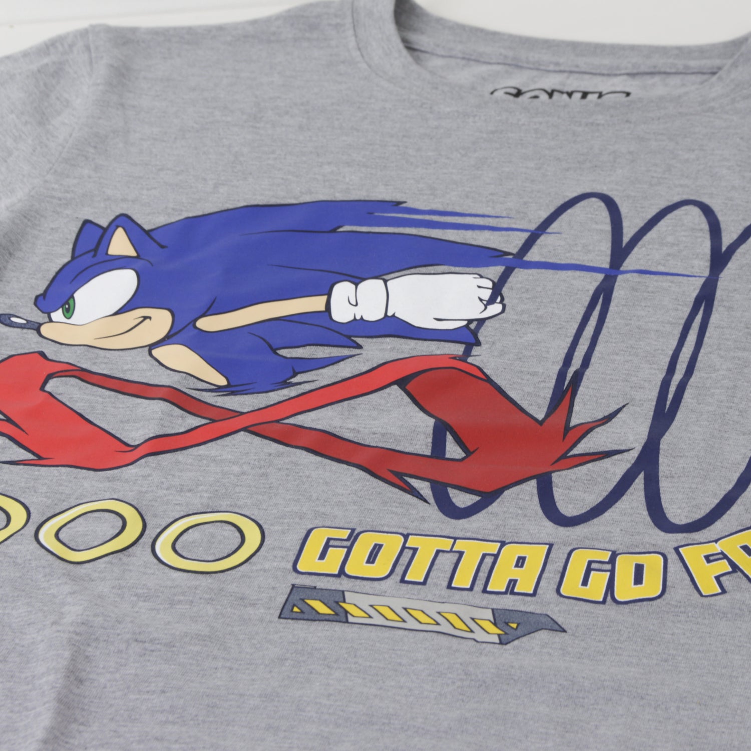 Pijama Manga Corta Teen Gris Faster Sonic