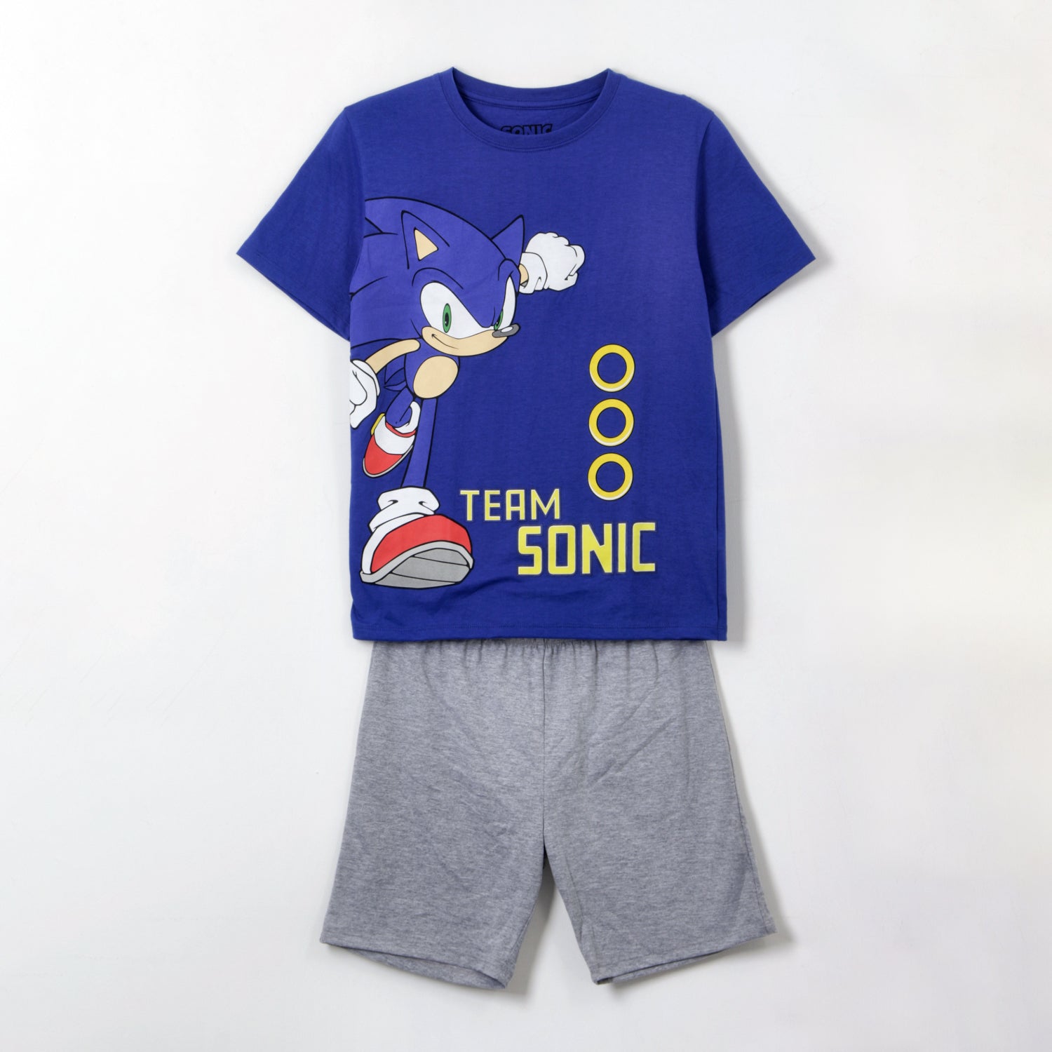 Pijama Manga Corta Teen Azul Team Sonic - Pijamas Chile | The Brands Club cl
