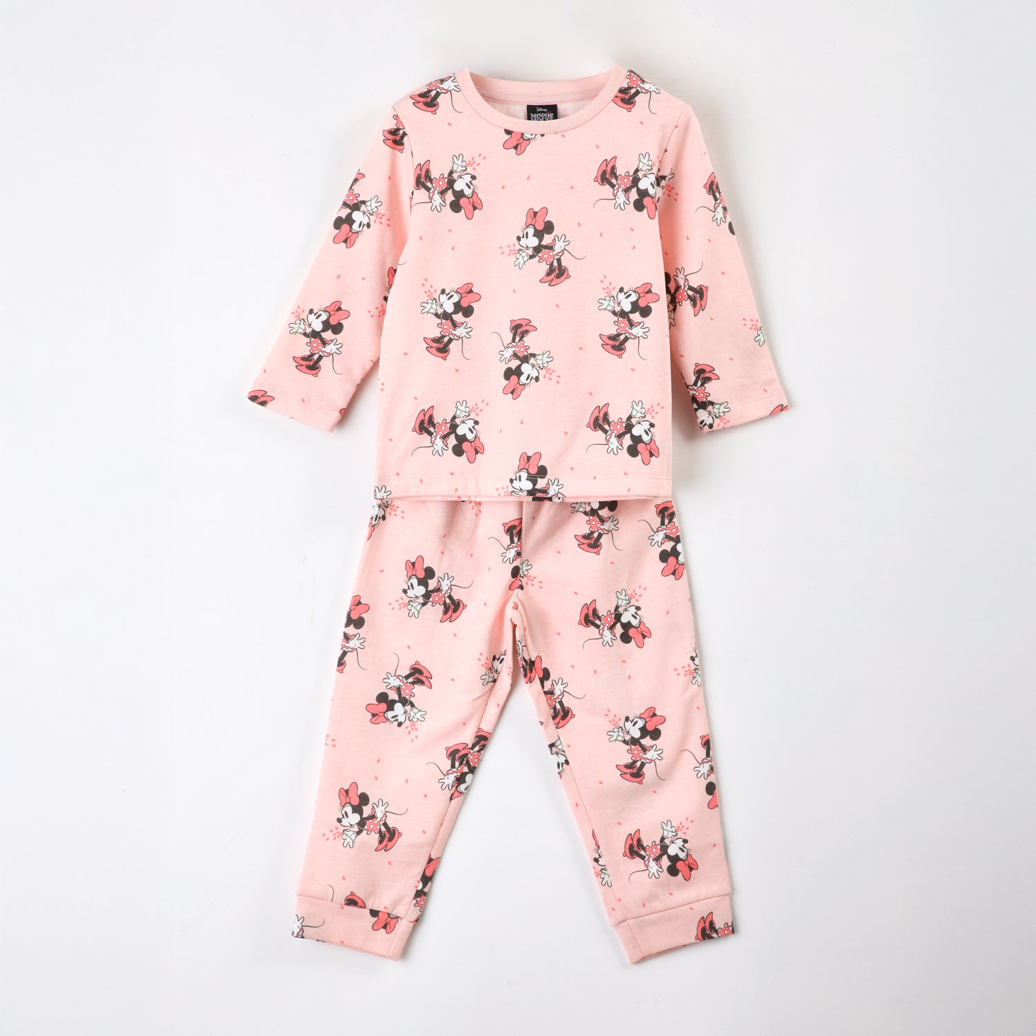 Pijama Manga Larga Niña Full Print Minnie Mouse Rosa Disney - Pijamas Chile | The Brands Club cl