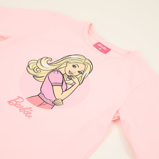 Pijama Manga Larga Niña Muñeca Rosado Barbie - Pijamas Chile | The Brands Club cl