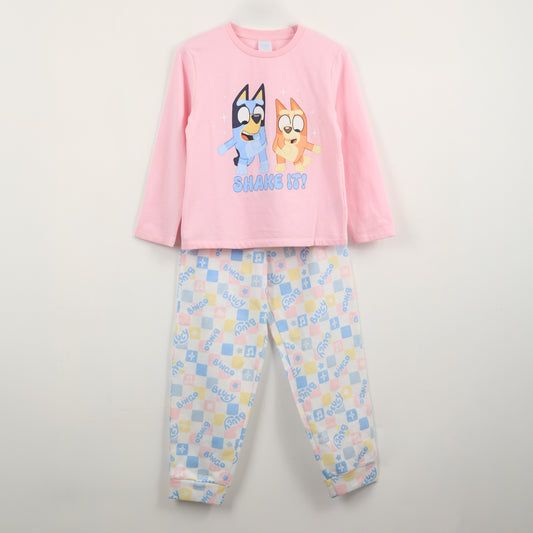 Pijama Manga Larga Niña Shake It Rosado Bingo & Bluey - Pijamas Chile | The Brands Club cl