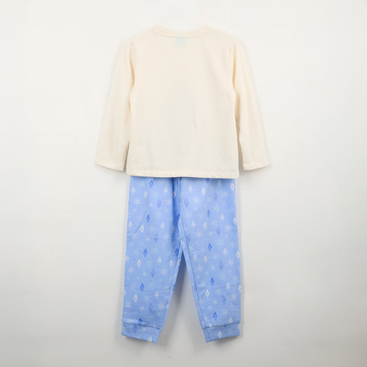 Pijama Manga Larga Elsa Frozen Beige Disney - Pijamas Chile | The Brands Club cl
