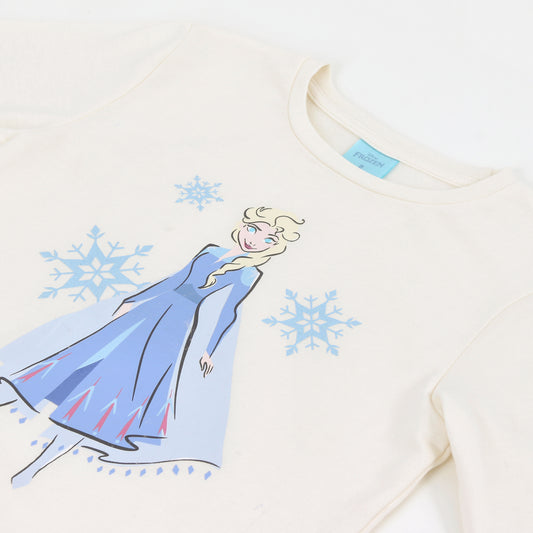 Pijama Manga Larga Elsa Frozen Beige Disney - Pijamas Chile | The Brands Club cl
