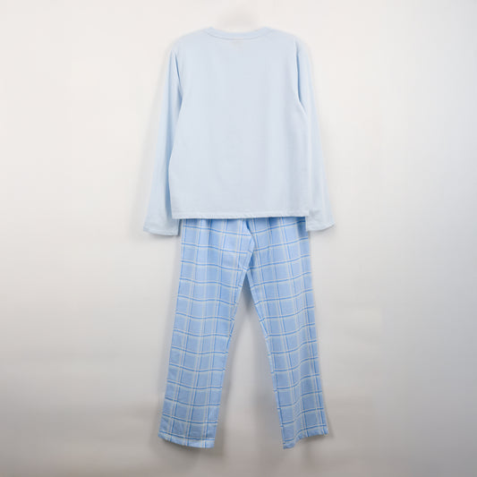 Pijama Manga Larga Juvenil Lilo & Stitch Celeste Disney - Pijamas Chile | The Brands Club cl