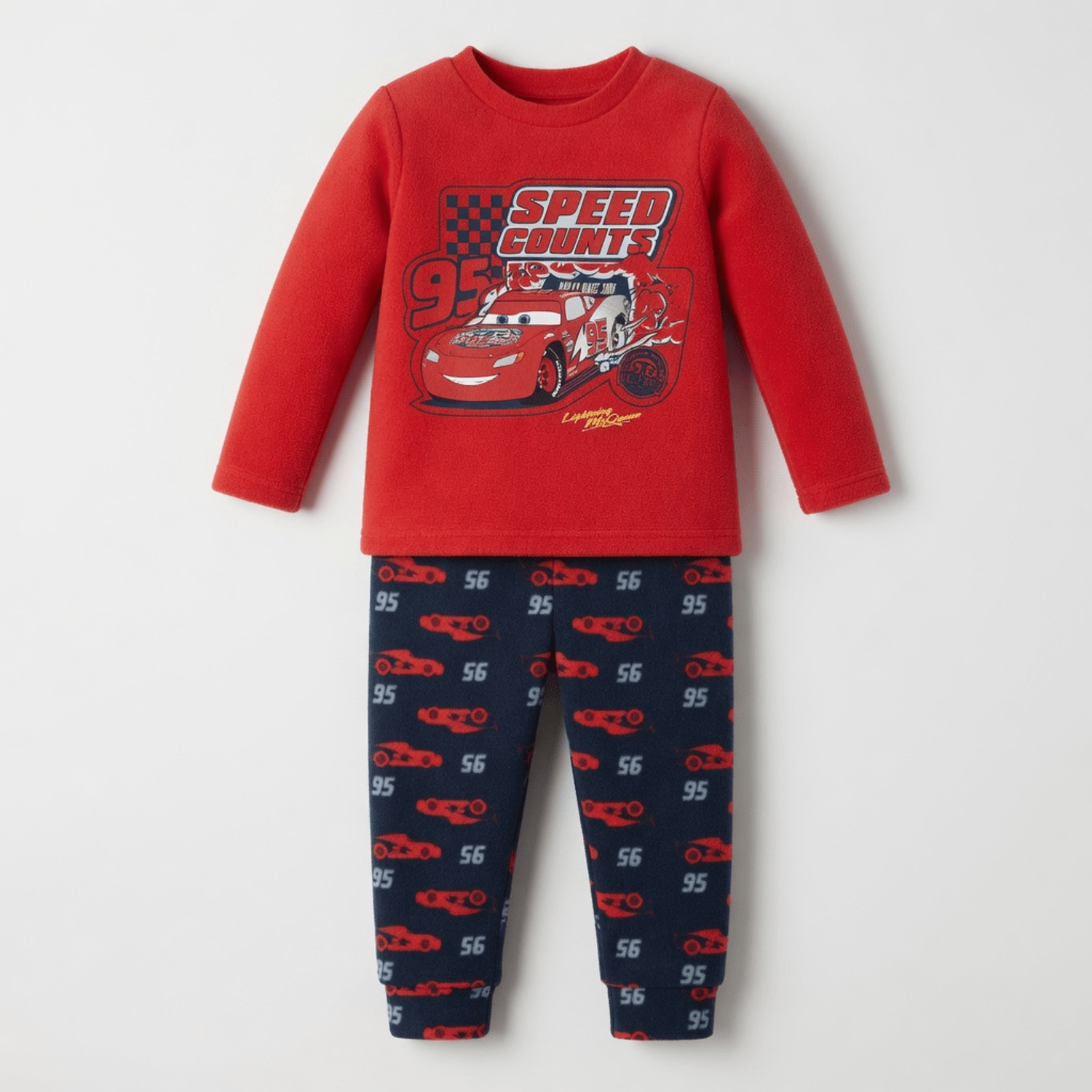 Pijama Manga Larga Niño Speed Cars Rojo Disney - Pijamas Chile | The Brands Club cl