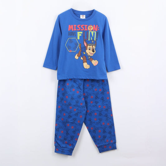 Pijama Manga Larga Niño Mission Fun Chase Azul Paw Patrol - Pijamas Chile | The Brands Club cl