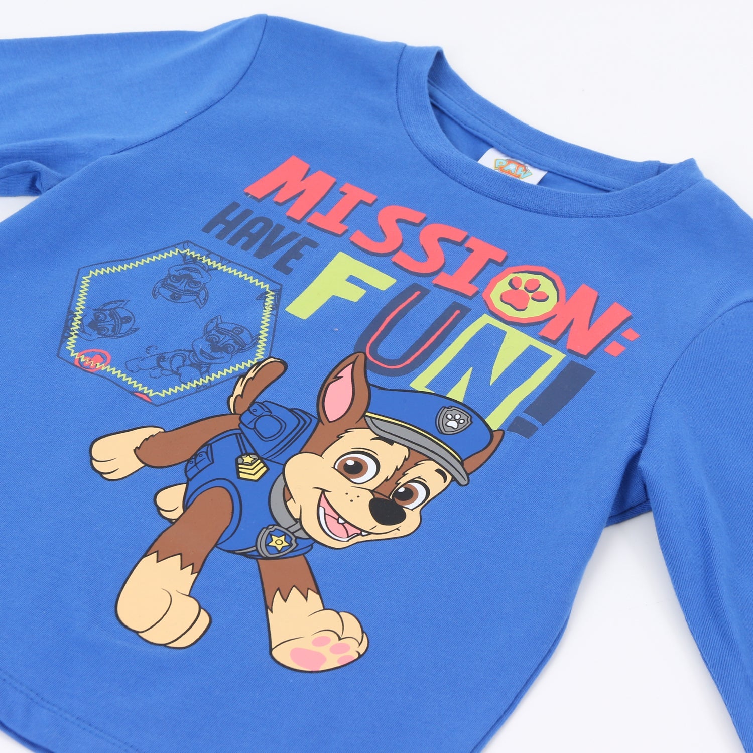 Pijama Manga Larga Niño Mission Fun Chase Azul Paw Patrol - Pijamas Chile | The Brands Club cl