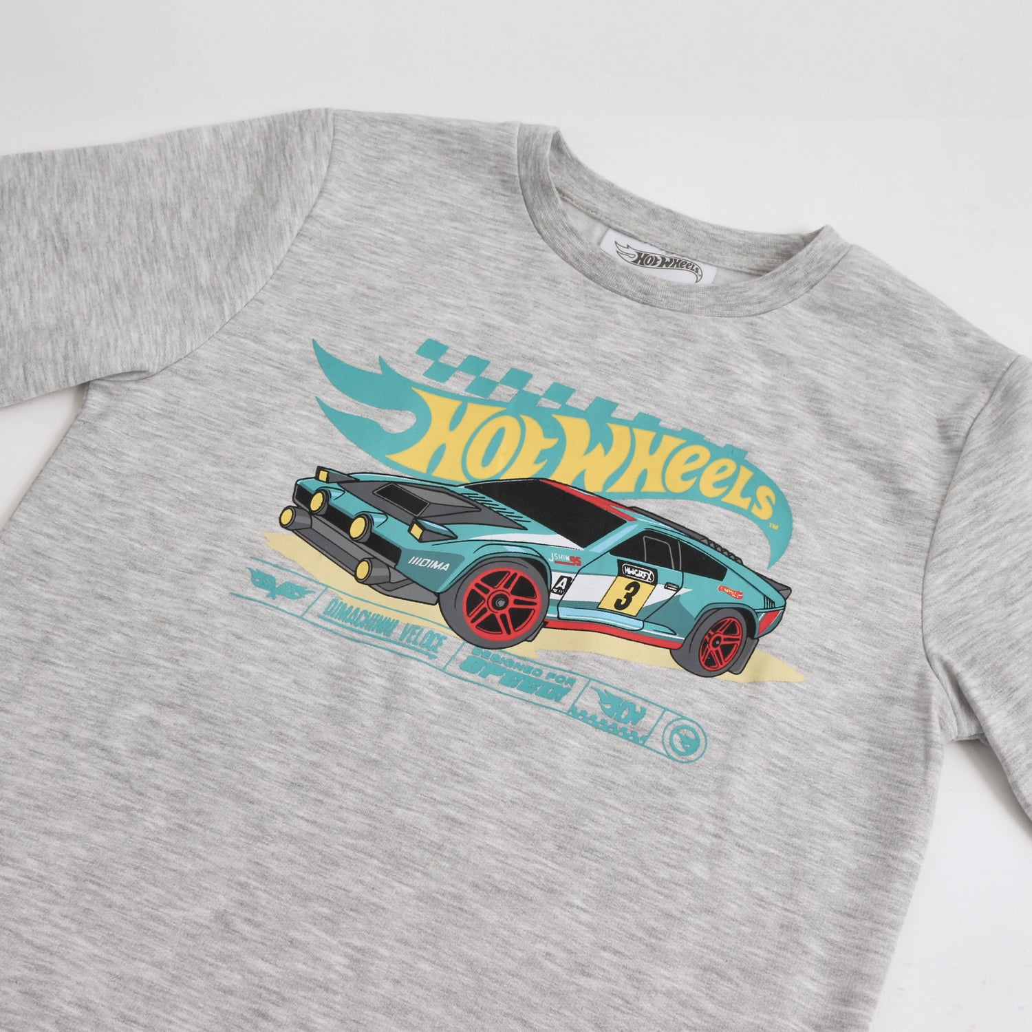 Pijama Manga Larga Niño Auto Gris Hot Wheels - Pijamas Chile | The Brands Club cl
