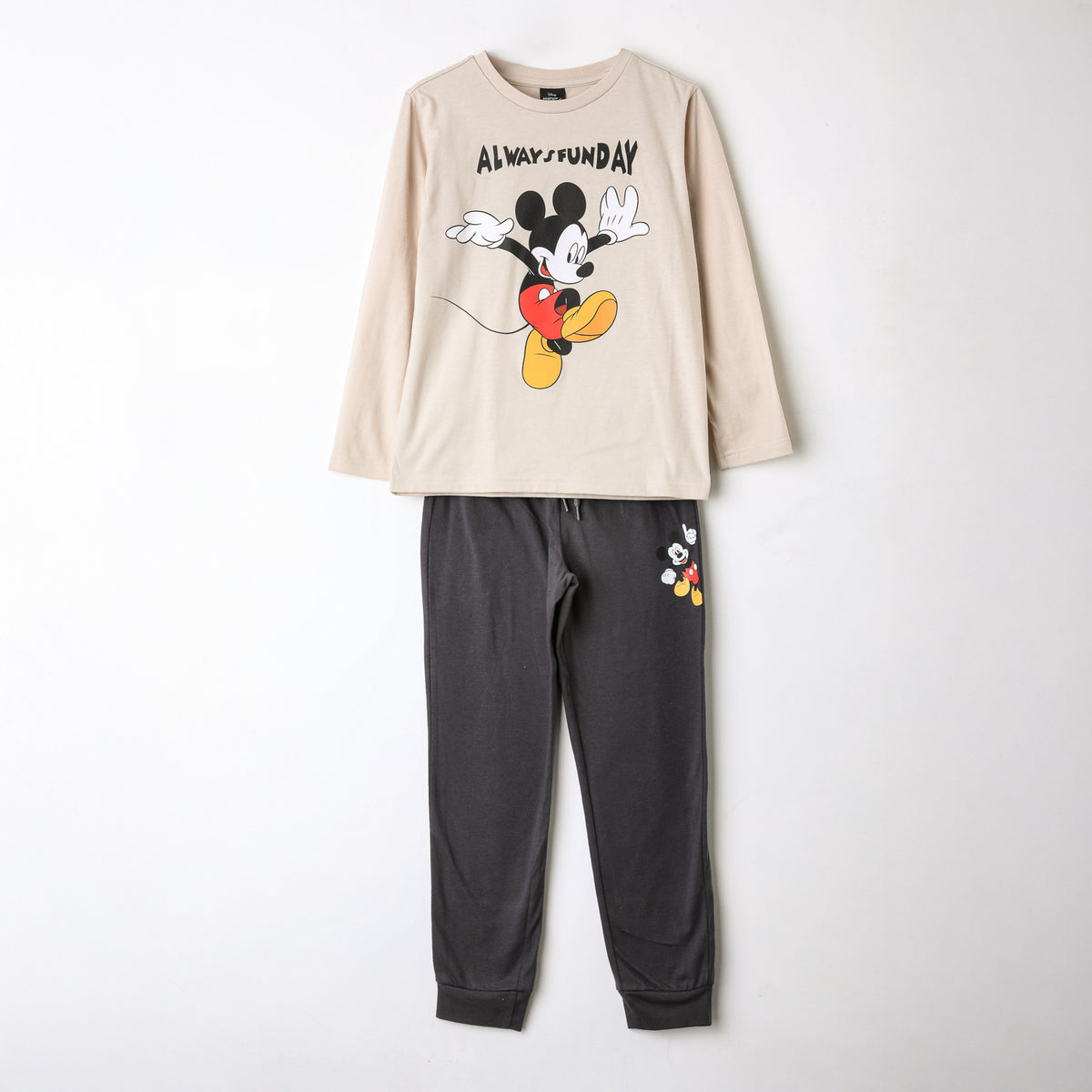Pijama Manga Corta Niño Mickey Disney Always Funday Beige - Pijamas Chile | The Brands Club cl