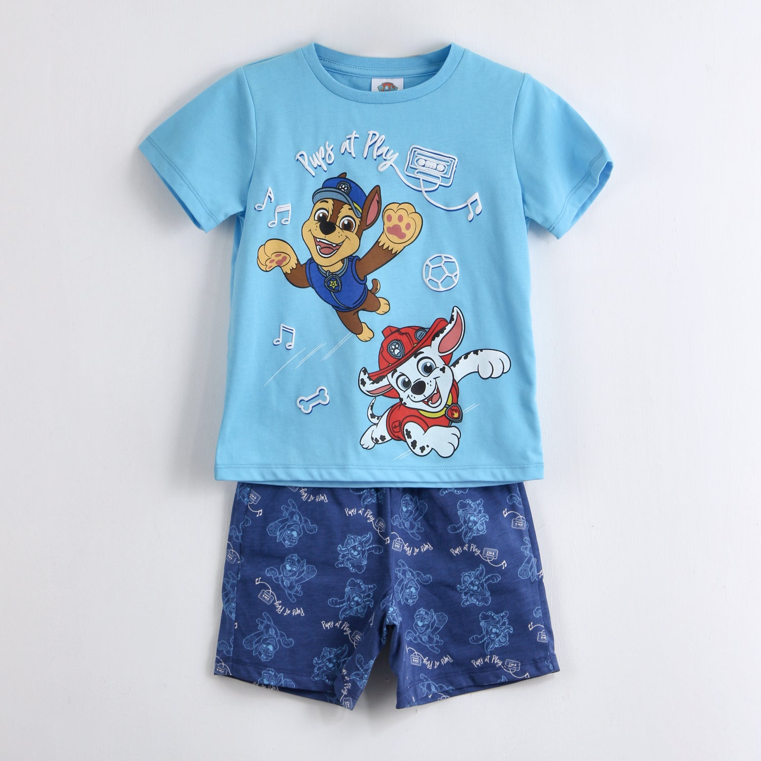 Pijama Manga Corta Niño Paw Patrol Pups And Play Celeste