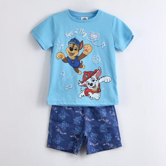Pijama Manga Corta Niño Paw Patrol Pups And Play Celeste - Pijamas Chile | The Brands Club cl