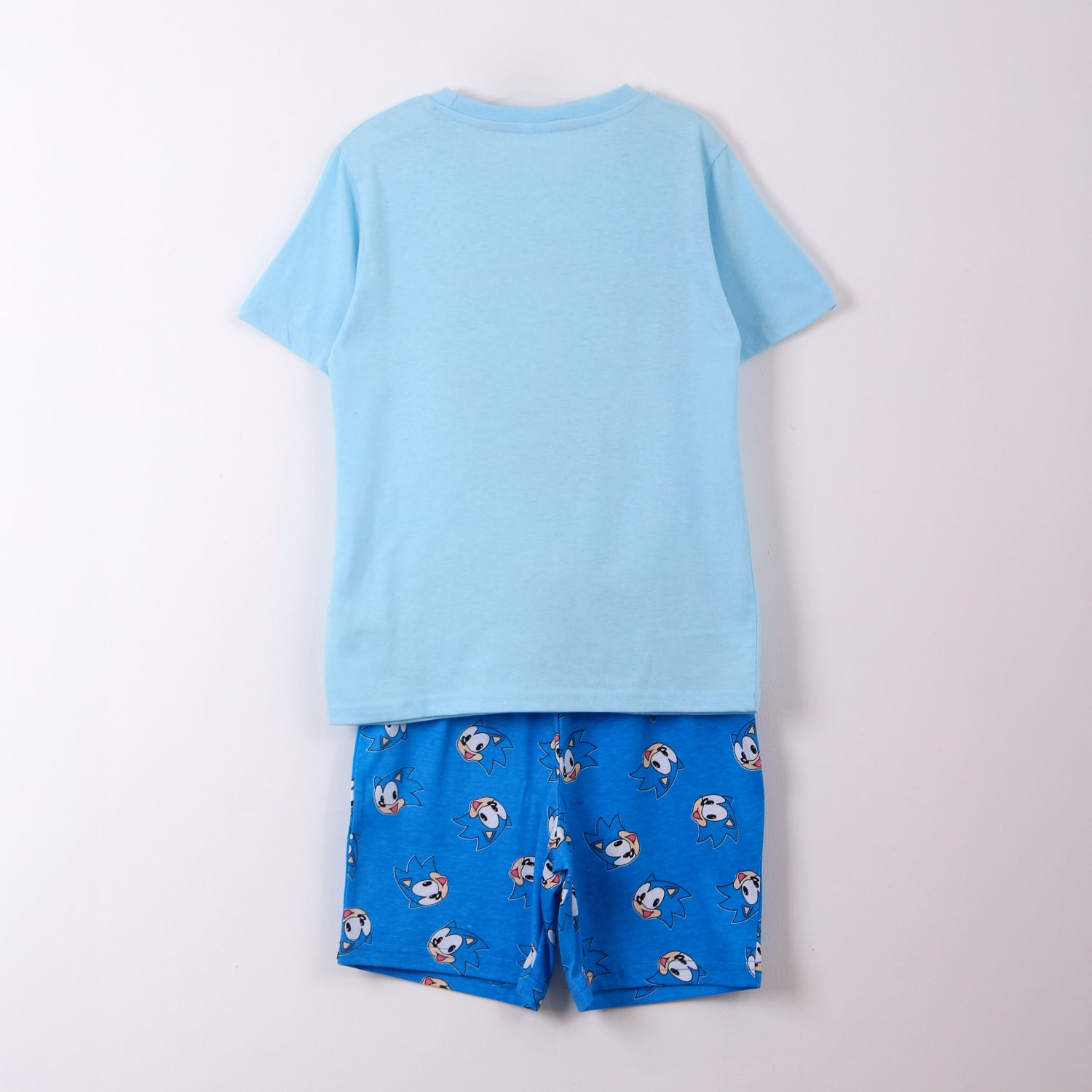 Pijama Manga Corta Niño Sonic Lets Go Celeste