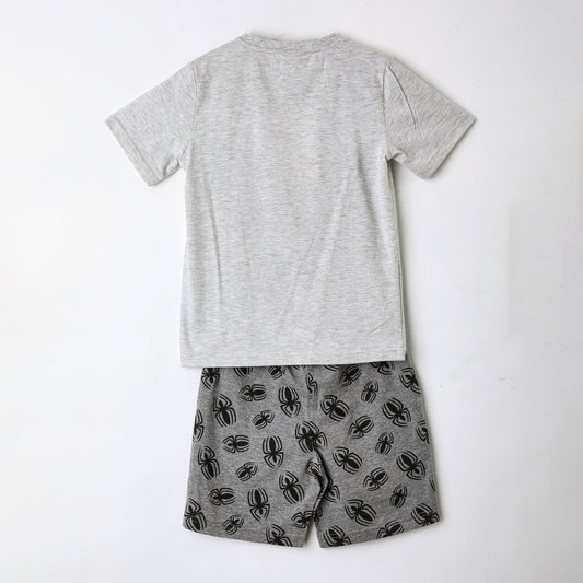 Pijama Manga Corta Niño Spiderman Marvel Arañas Gris - Pijamas Chile | The Brands Club cl