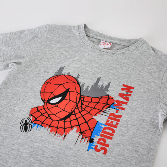 Pijama Manga Corta Niño Spiderman Marvel Arañas Gris - Pijamas Chile | The Brands Club cl