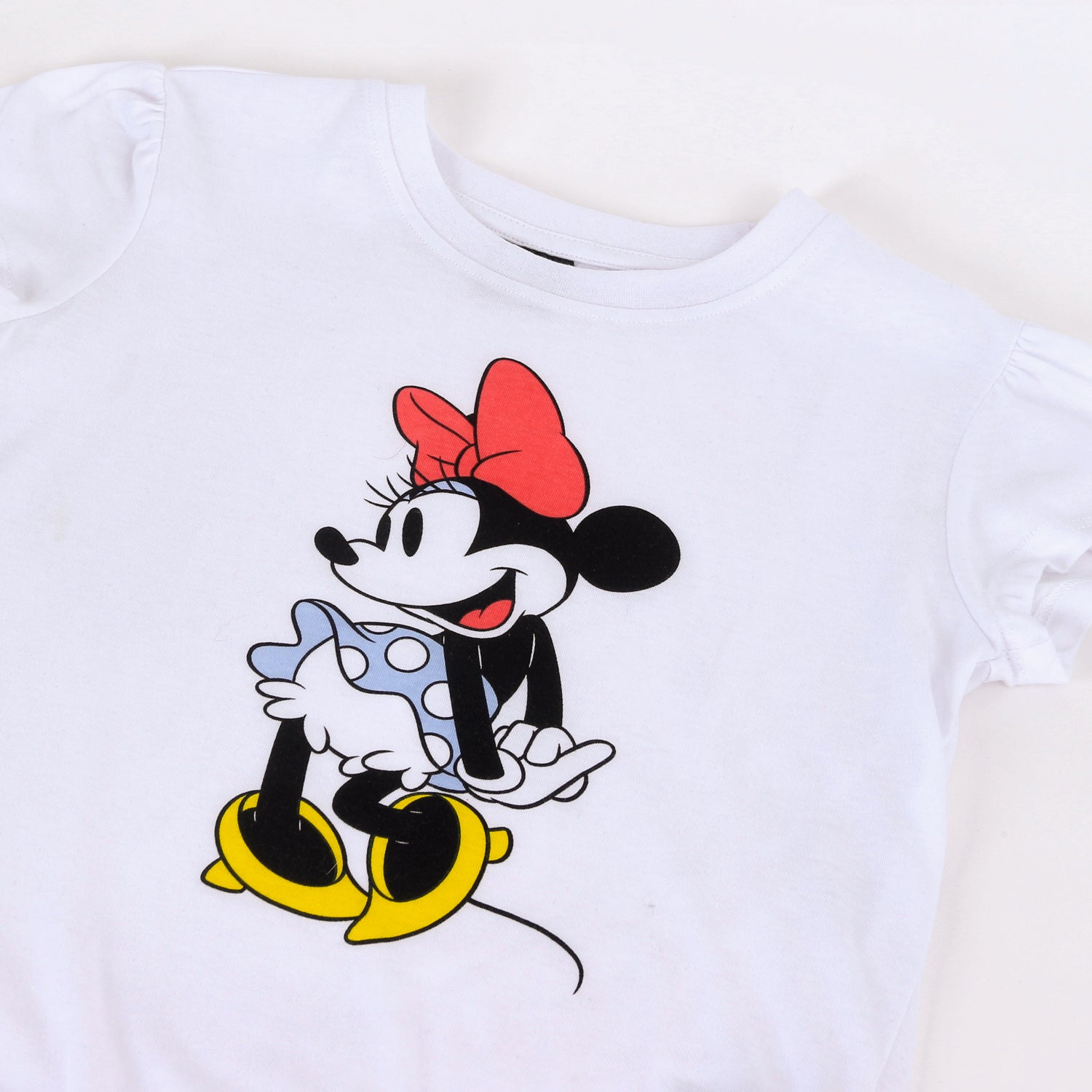 Pijama Manga Larga Niña Minnie Disney Lunares Blanco