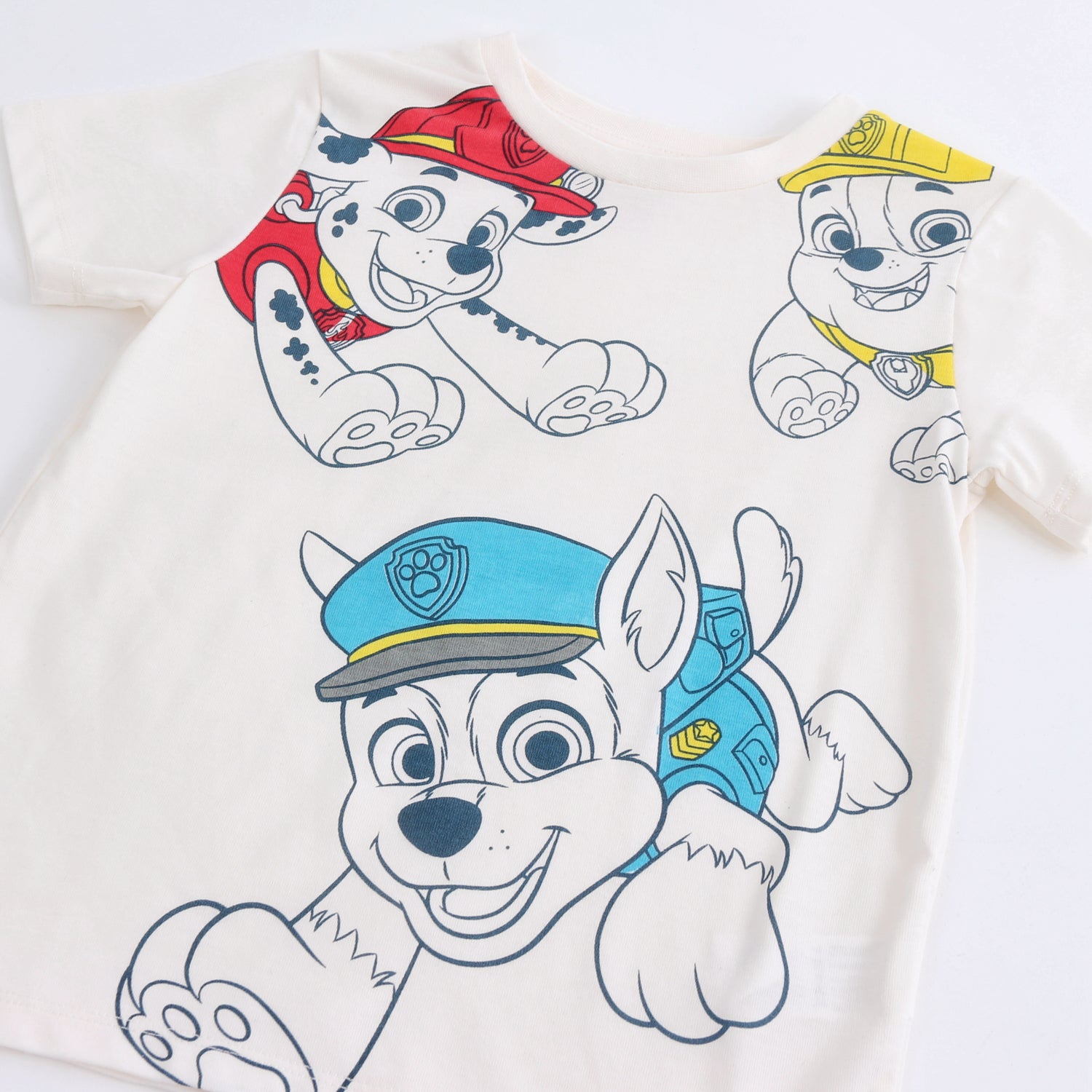 Pijama Manga Corta Niño Full Print Blanco Paw Patrol