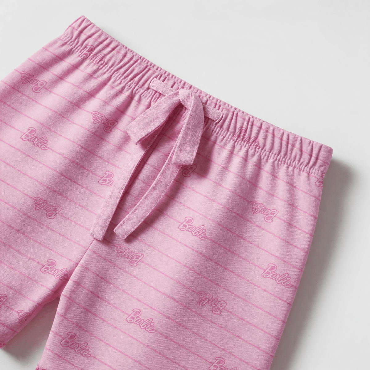 Pijama Manga Corta Niña Barbie Logo Rosado - Pijamas Chile | The Brands Club cl
