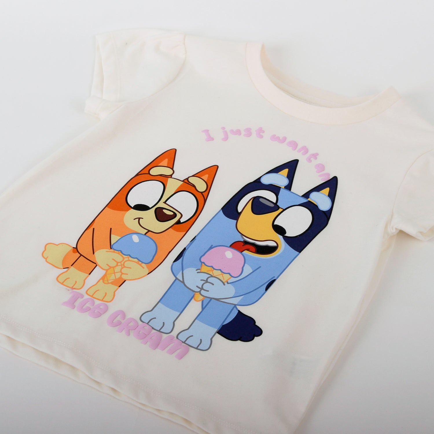 Pijama Manga Corta Niña Bingo & Bluey Diseño Rosado