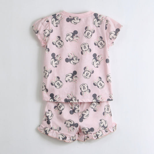 Pijama Manga Corta Niña Minnie Disney Full Print Rosado - Pijamas Chile | The Brands Club cl